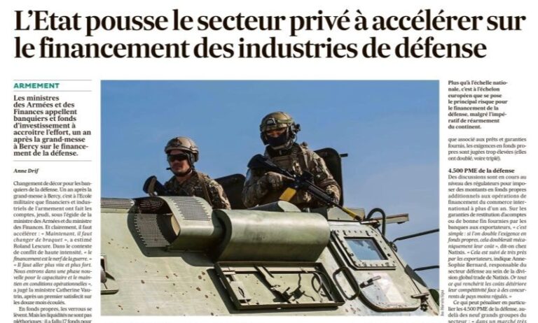Financement de la défense : pourquoi les industriels vont devoir diversifier leurs sources de capitaux