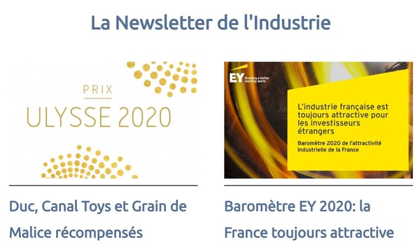 Newsletter de l'industrie